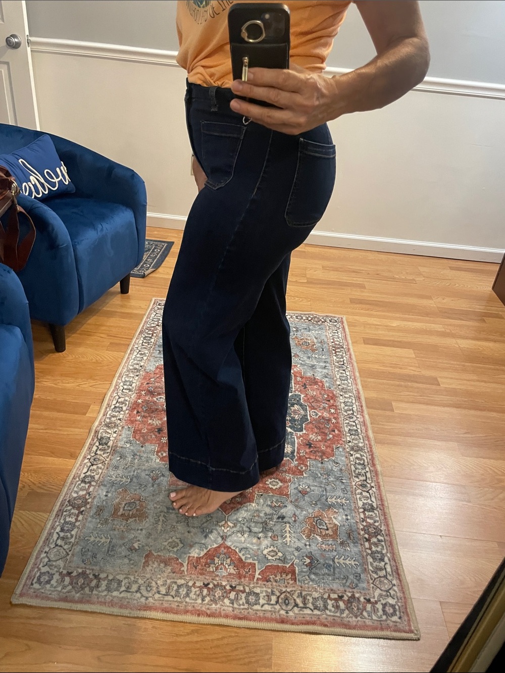 Celebrity Pink High Rise Wide Leg Dark Blue Jeans